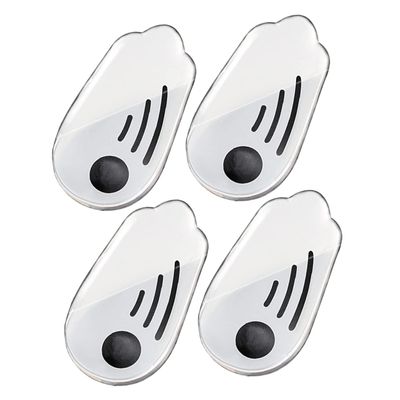 TOPPERFUN 2 Pairs Magnetic Gel Foot Support Pads Orthopedic Half Heel Insoles with Shock Absorption Soft Self Adhesive Shoe Cushions for Flat Feet and Leg Correction Suitable for Walking
