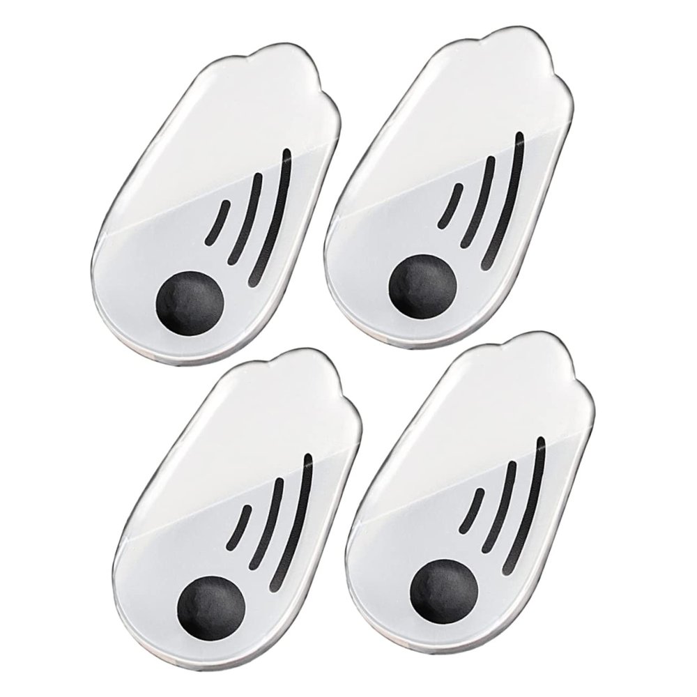 TOPPERFUN 2 Pairs Magnetic Gel Foot Support Pads Orthopedic Half Heel Insoles with Shock Absorption Soft Self Adhesive Shoe Cushions for Flat Feet and Leg Correction Suitable for Walking