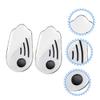 TOPPERFUN 2 Pairs Magnetic Gel Foot Support Pads Orthopedic Half Heel Insoles with Shock Absorption Soft Self Adhesive Shoe Cushions for Flat Feet and Leg Correction Suitable for Walking view 3