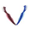 Baluue 2Pcs Double Sided Denture Toothbrush Travel Portable Denture Brushes for False Teeth Cleaning Material Oral Care Tool Gift view 1