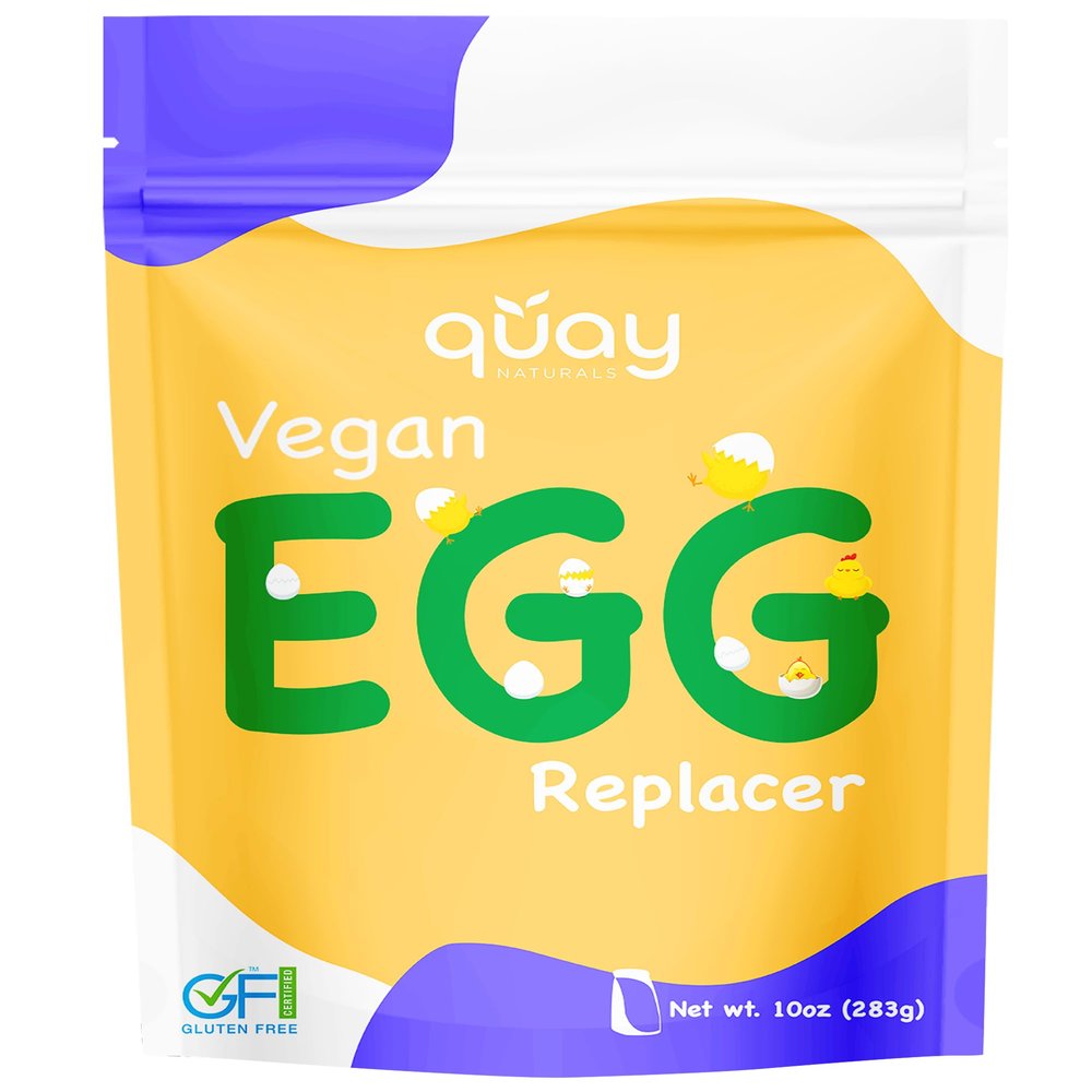 Quay Naturals Vegan Egg Replacer, 10 oz (Pack of 1) - Non GMO, Gluten free, Paleo Friendly, Vegan Egg Substitute