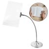 OUNONA Hands Magnifying Glass with Flexible Tube Desktop Stand Large Lens Angle Magnifier for Reading Crafts Low Vision Seniors view 4