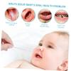 BUTIFULSIC 30Pcs Oral Cleaning Gauze Toothbrush with Long Handle Ergonomic Design for Newborn Tongue and Mouth Hygiene Care view 2
