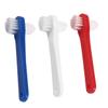 OSOLADY 3Pcs Double Headed Denture Toothbrushes for Adults Ergonomic Small Braces Cleaning Brush in White Red Grip Teeth Clean Tool view 1