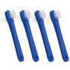 OFFIGAM 4 pcs Double Heads Denture Toothbrushes Portable Denture Brush Ergonomic Handle Small Lightweight Safe Plastic Material view 1