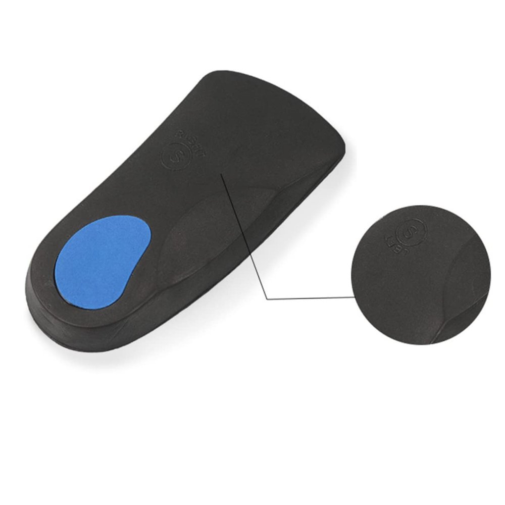 BELLIFFY Orthotic Arch Support Insoles for Women EVA Cushion with Metatarsal Pad Heel and Flat Feet for Plantar Fasciitis Fallen Arches and Sports Shoes Blue Black