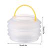 OUNONA 2Pcs Foldable Water Bucket 2L Plastic for Fishing Travel view 2