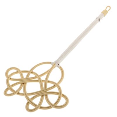 TOYZFRIENDY Long Handle Quilt Duster Rug Beater for Home Cleaning Tools for Quilt and Carpet Practical Plastic Rattan Style Dust Removal Tool for Bedrooms Living Rooms and Offices