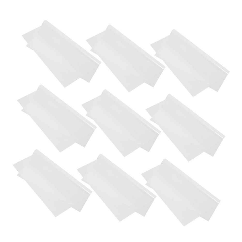HOMSFOU 100pcs Clear Cellophane Sheets Candy Wrappers for Caramels Bouquet Wrapping DIY Crafts with Dust Resistant Transparent Film
