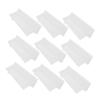 HOMSFOU 100pcs Clear Cellophane Sheets Candy Wrappers for Caramels Bouquet Wrapping DIY Crafts with Dust Resistant Transparent Film view 1