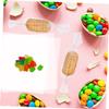 HOMSFOU 100pcs Clear Cellophane Sheets Candy Wrappers for Caramels Bouquet Wrapping DIY Crafts with Dust Resistant Transparent Film view 4