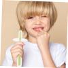 OSOLADY 4pcs Silicone Toothbrushes with Suction Base for Newborns and Soft Bristle Oral Cleaner in Pink Yellow Green Blue for Gum and Tongue Care view 2