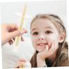 OSOLADY 4pcs Silicone Toothbrushes with Suction Base for Newborns and Soft Bristle Oral Cleaner in Pink Yellow Green Blue for Gum and Tongue Care view 3