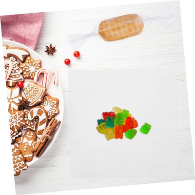 COHEALI 100pcs Clear Cellophane Sheets Flower Bouquet Wrapper for Candy DIY Crafts High Transparency Protective Wrapping for Treats and Gifts