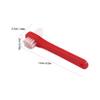 COOPHYA 3Pcs Double Sided Denture Toothbrushes for Adults Medium Hardness Bristles Small Head for Comfortable Cleaning Handle for Firm Grip Dental Care in White Red Blue view 4
