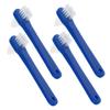 Beaupretty 4 pcs Double Head Denture Toothbrushes Small Portable Denture Cleaning Brushes Ergonomic Design Lightweight Plastic Material for Oral Care view 1