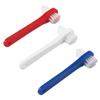 LIFKOME 3Pcs Double Sided Denture Toothbrushes for Adults Small Angled Brush Heads with Soft Bristles Flexible Deep Mouth Cleaning Tool for Partial and Full Dentures and Gentle Gum Care view 1