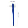 CONGARTENO 2pcs Dual Head Denture Toothbrushes White Trimmed Nylon Bristles for False Teeth Cleaning Non Slip Handle for Easy Control Gentle Care for Dentures and Retainers view 2