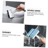 UKCOCO 4Pcs Double Sided Bathroom Cleaning Brushes Non Slip Handle Plastic Tile Scrubbers for Kitchen and Wall Grout Stain Removal Household Use view 3