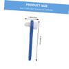 Healeved 2pcs Small Double Head Denture Toothbrush for Efficient Oral Cleaning Firm Grip Angled Heads for Partial and Full False Teeth Red view 2
