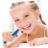 Healeved 2pcs Small Double Head Denture Toothbrush for Efficient Oral Cleaning Firm Grip Angled Heads for Partial and Full False Teeth Red view 4