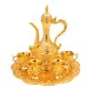 Exquisite Turkish Tea Set with Pot and 6 Cups - High-End Luxury Interior Decoration, Multi-functional for Tea, Coffee, and Wine view 4
