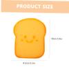 TOYZFRIENDY Thick Toast Shaped Kitchen Sponge Reusable Dish Scrubber Pad Cute Cartoon Wood Pulp Cleaning Sponge for Pans Tables and Multi Surface Household Use view 2
