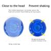 Gel Head Positioning Cushion, Round Medical Support Pillow, Blue, 8.3 x 2.75 x 2.75 inches view 3