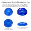 Gel Head Positioning Cushion, Round Medical Support Pillow, Blue, 8.3 x 2.75 x 2.75 inches view 4