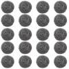 LKHFOAQM 20Pcs Cast Iron Scrubber Food Grade Stainless Steel Chainmail Scrubber with Heat Resistant Pan Scraper Anti-Rust Brush(20pcs Wire brush) view 2