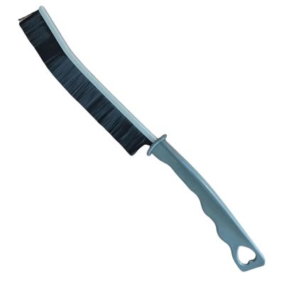 LKHFOAQM Grout Gap Cleaning Brush Long Slit Brush Household Cleaning Tool Kitchen Bathroom Window Tile Joints Dead Angle Hard Bristle(Grey Black 1PC)