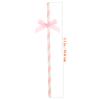 FOMIYES 60pcs Decorative Paper Straws with Pink Bow Ties for Birthday Party Supplies Wedding and Festival Banquets Safe and Practical Drinking Straws Photo Props for Festive Celebration view 2