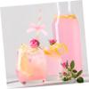 FOMIYES 60pcs Decorative Paper Straws with Pink Bow Ties for Birthday Party Supplies Wedding and Festival Banquets Safe and Practical Drinking Straws Photo Props for Festive Celebration view 3