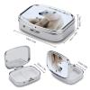 Snow Animal Polar Bear Travel Pill Organizer - Daily Pill Box to Hold Vitamins, Portable Pill Case Cod Liver Oil Storage Box with 2 Compartment for Pocket Purse view 2