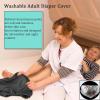 4 Pcs Adult Waterproof Diaper Cover,Adult Plastic Pants Diaper Covers,Incontinence Diapers Leakproof Panties Washable Reusable Care Incontinence Underwear(Multi-colored2,X-Large) view 2