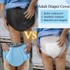 4 Pcs Adult Waterproof Diaper Cover,Adult Plastic Pants Diaper Covers,Incontinence Diapers Leakproof Panties Washable Reusable Care Incontinence Underwear(Multi-colored2,X-Large) view 3