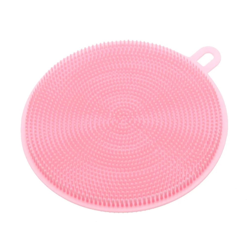 LKHFOAQM 10-1PCS Silicone Cleaning Brushes Soft Silicone Scouring Pad Washing Sponge Dish Bowl Pot Cleaner Washing Tool Kitchen Accessori(2 pcs)