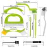 LKHFOAQM 9 Pack Groove Cleaner Brush Set Multipurpose Hand-held Cleaning Brush Deep Cleaning Reusable Tile Joint Scrub Brush view 2
