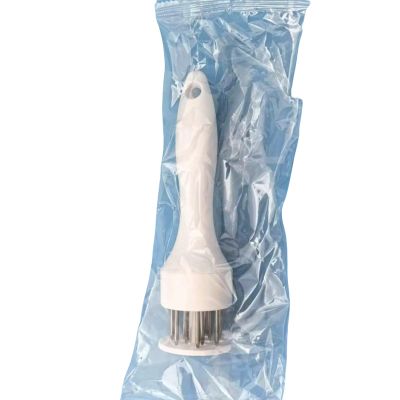2pcs stainless steel steak meat floss needle, tender meat, broken tendons, punching machine, barbecue needle, hammer, hammer
