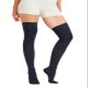 NURCOM 15-20 mmHg Medical Compression Stockings with Dot Silicone Band, Closed Toe Thigh High Compression Socks for Women & Men, Graduated Support Stockings for Varicose Veins,Edema,Navy Blue,X-Large view 1