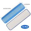15 PCS 18 Inch Microfiber Cleaning Pads for Bona Mop, Reusable Mop Pad Refills Replacement Microfiber Mop Pads, Machine Washes view 2