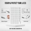 0.2 Inch Useful 100PCS Clear Plastic Heat Shrink Tubing Sneaker Shoe Lace,Shoelaces Ends Aglets For Shortening Repair Shoelaces Aglet Tips,Lace Tips with Good Shrinkage,Compatible with Most Sneaker view 3