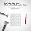 0.2 Inch Useful 20PCS Clear Plastic Heat Shrink Tubing Sneaker Shoe Lace,Shoelaces Ends Aglets For Shortening Repair Shoelaces Aglet Tips,Lace Tips with Good Shrinkage,Compatible with Most Sneaker view 3