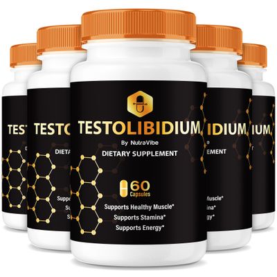 (5 Pack) Testolibidium - Testolibiduim Testo Support with Potent Ingredients to Support Steady Energy, Stamina & Everyday Performance | Natural and Easy-to-Take Pills, Official Reviews (300 Capsules)