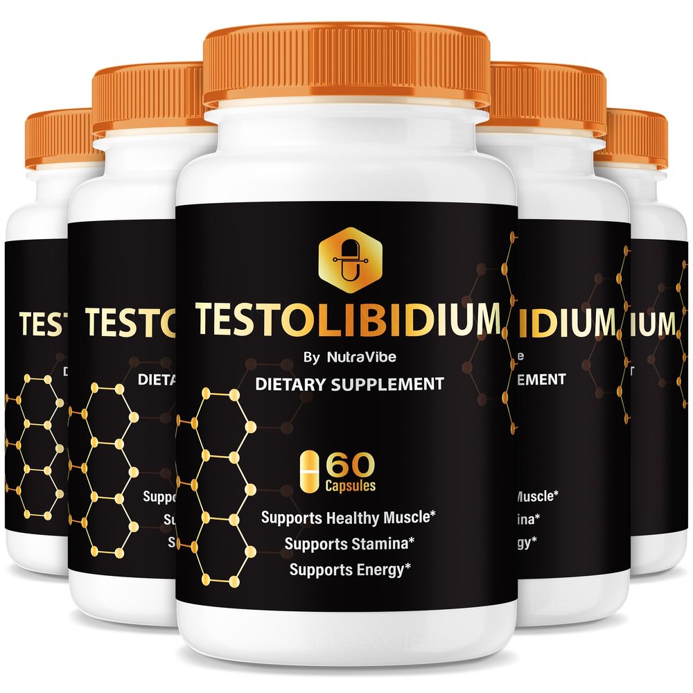 (5 Pack) Testolibidium - Testolibiduim Testo Support with Potent Ingredients to Support Steady Energy, Stamina & Everyday Performance | Natural and Easy-to-Take Pills, Official Reviews (300 Capsules)