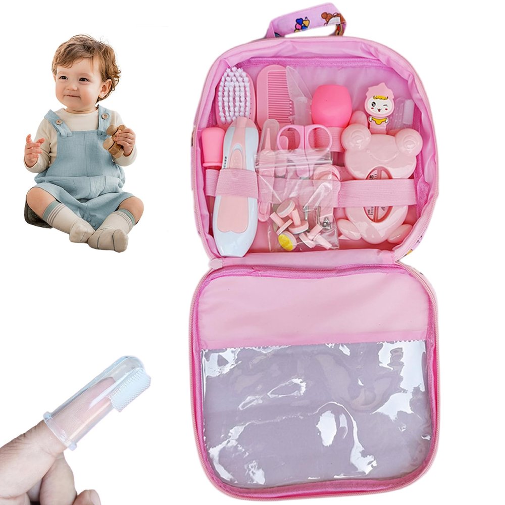 20Pcs Baby Healthcare and Grooming Kit, Portable Baby Grooming Kit Safe and Practical for Infant Toddlers Boys Girls