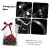 BESTYASH 25pcs Clear Vertical Treat Bags with Handles Reusable Heavy Duty Transparent Gift Tote Bags Sturdy Stand Up Party Favor Packaging for Sweet Cones and Gifts view 4