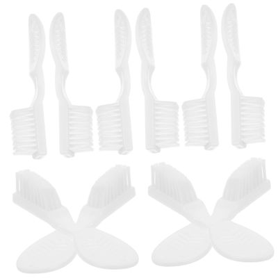 PartyKindom 10pcs Prison Toothbrushes Soft Nylon Portable Brushes for Inmates Safe Use in Detention and Rehabilitation Centers Lightweight Harm Design