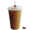 100 Pack 32 oz Plastic Cups with Lids and Straws, Clear Disposable Iced Coffee Cups with Lids for Cold Drinks, Smoothie and Coffee Bar Accessories view 3