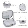 Portable Pill Organizer Rhesus Monkey Small Pill Box 2 Compartment Medicine Vitamin Organizer Travel Medicine Organizer with Mirror & Button Closure Cute Medication Case for Purse view 2